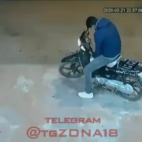 Guy on scooter hit by car at a high rate of speed