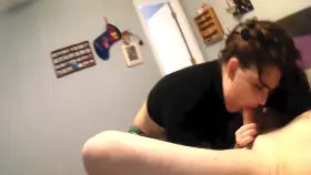 casting blowjob cutie just keeps sucking cum