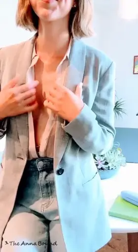 Of[f]ice attire should always include nipple clamps, don't you think? 😏