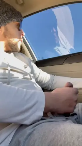 I got horny so I pulled over. [M]