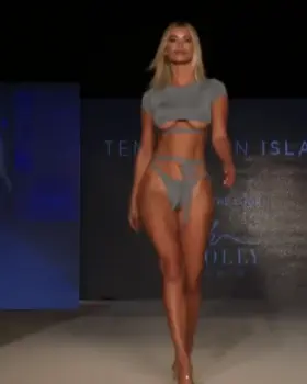 Runway Model Bikini Under Boob and Booty