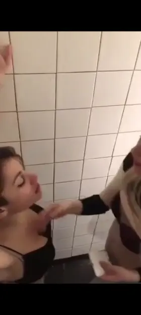 Lesbians being caught in the club