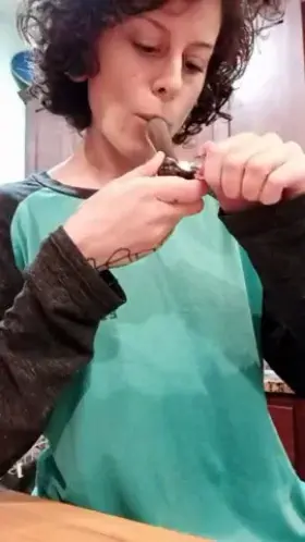 Will you play with my tiny stoner girl boobies?