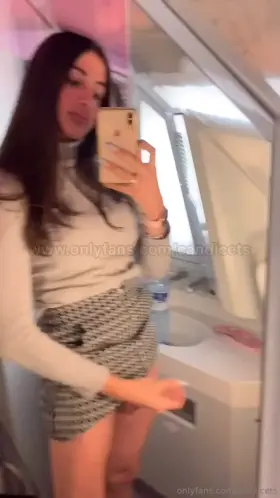 Cumming in a public toilet