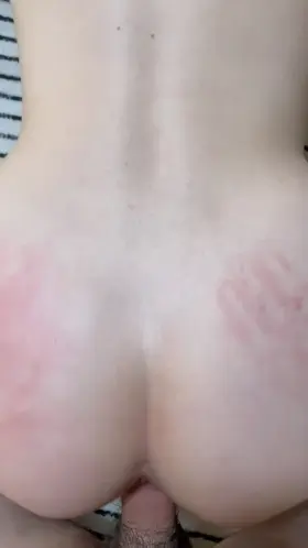 I love taking it doggy cause then he gets to spank my ass 😋