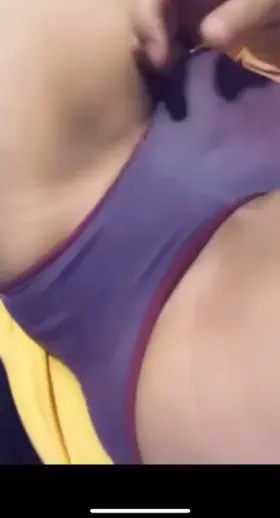 Soaked pussy revealed after taking off panties