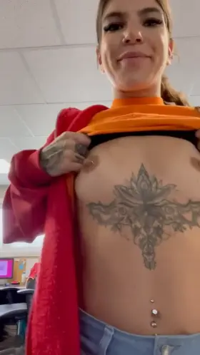 Flashing my holes at the scale house ;)