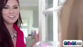 Teacher pussy licked by teen student while shes on the phone