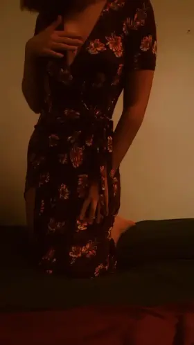 This robe is cute but I still had to take it off [f]