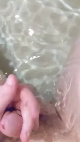 I got horny while taking a bath