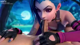Jinx having a midnight snack (Naifu) [League of Legends]