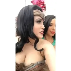 I was superman, minding my own business when a chunk of pinkish crystal fell from the sky and hit me. I fell to the ground as I somehow lost the ability to fly. However when I got up I want hurt, I just felt funny. I looked down to see wonder woman's clothes on me and a big chest wobbling around.