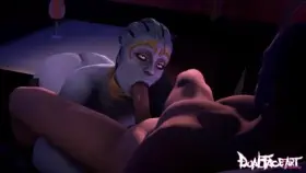 Samara sucking dick (Dual-Face-Art) [Mass Effect]