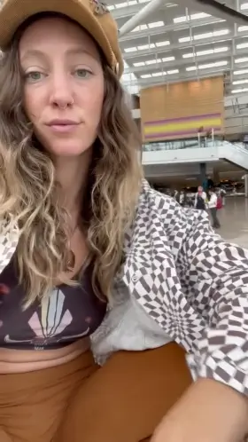 I wish it were socially acceptable to be topless at the airport. Until then, I’ll be sneaky.