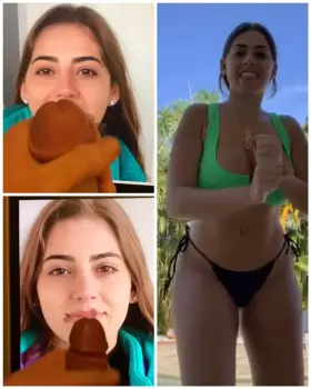 Cumming on my favorite tik tok slut