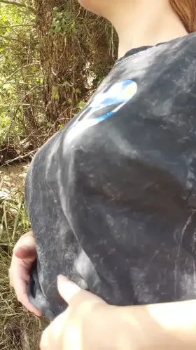 My tits are showing because I want you growing!