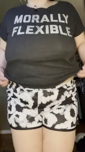 Showing off my jiggly body