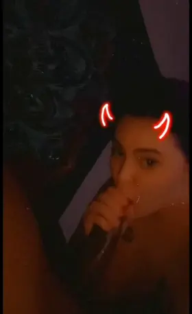 Sucking his soul out 😈
