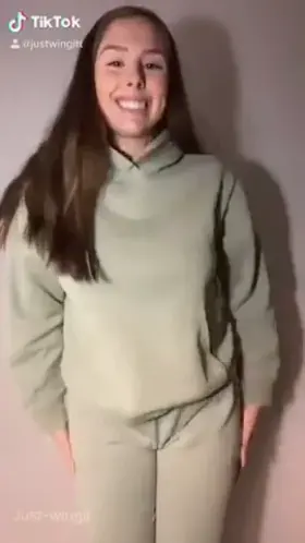 Jumping out of my clothes😍 ( Her Free Album In Comments )