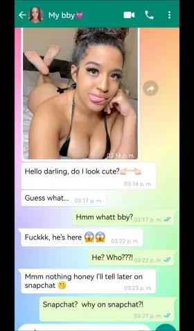 she never let me cum on her face, but she looks happy with her face full of cum from her new bull🍼😈