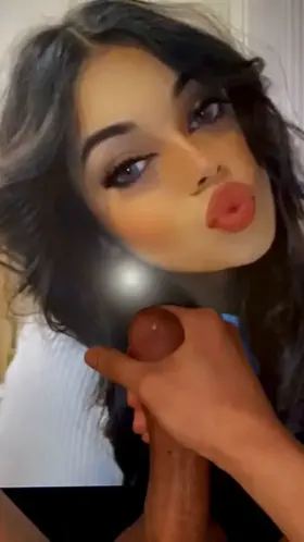 Her pretty face milked me