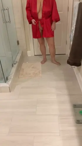 Shower time💦!! Robe drop!!! F55
