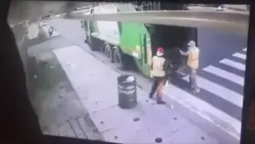 Guy gets crushed by speeding truck