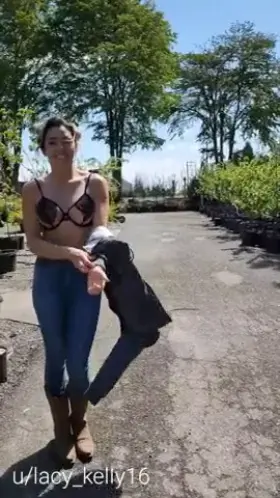 You can't take me anywhere with me flashing my tits