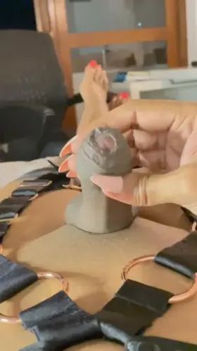 Could you cum make it harder for me!? 🥺