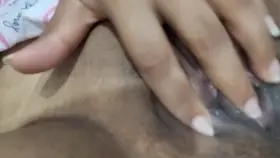 Even though hubby fucked me good earlier, I couldn't wait for him to leave so I could rub one out [F]