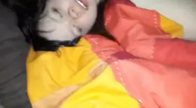 Real Amateur Curvy GF Kissing and Fucking with Her Bull and Hubby Commenting