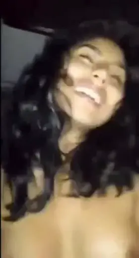 Extremely Cute GF smile when Riding