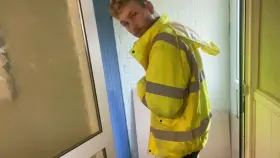 Need to finish this job but I can’t keep my hands off my cock…