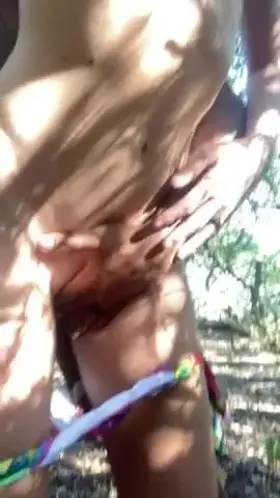 Clapping cheeks in the woods with my BBC 😻😈🌲