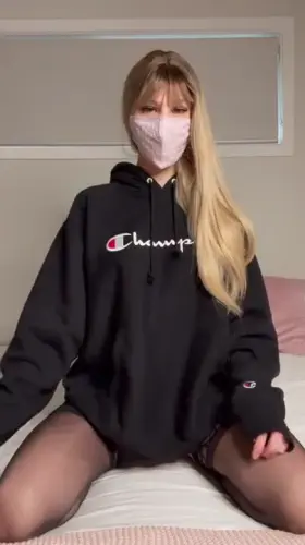 I hope what I was hiding under my hoodie can make your day better