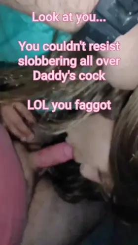 White daddy forces Indian sissy to suck cock