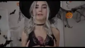 Eva Elfie Halloween titjob