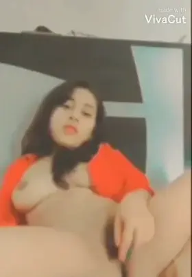 Super Cute Desi GF likes to do it herself to tease her BF 