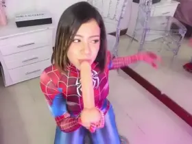 latina spider woman with some skills