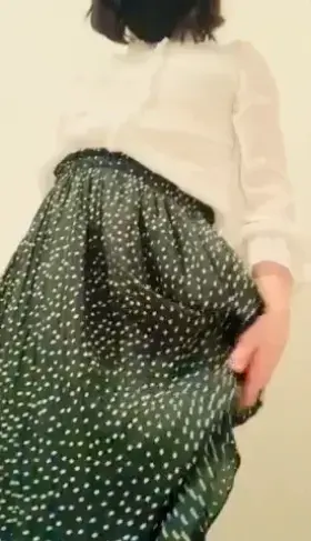 I have a surprise for you under my skirt 🤫