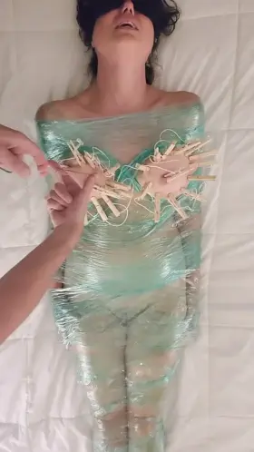 Abusing her while she's wrapped up [OC]