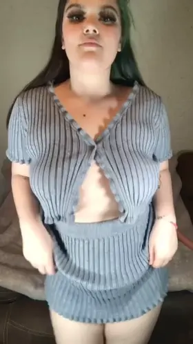 I'm only 5ft and I love showing off my 19yo tits