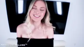 Amber Moore - Gorgeous Blonde That Sucks Cock, Fucks And Swallows Sperm