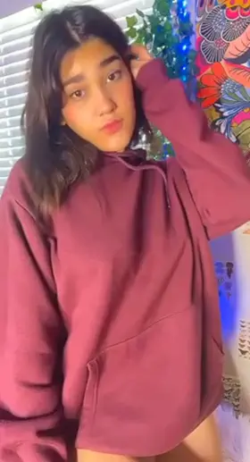 Showing off my teen tits, do you like?