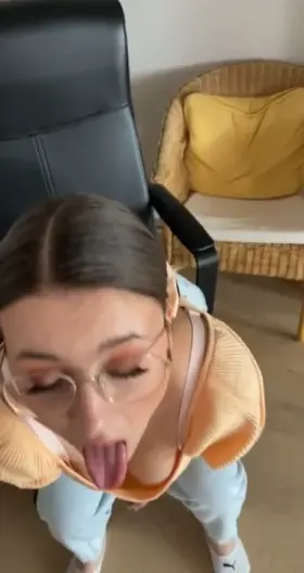 Making sure she remembers what cock tastes like before going out