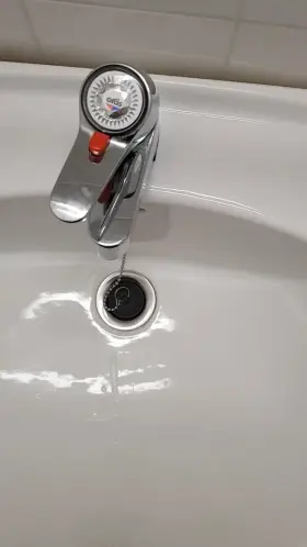 Pissing into a sink