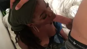 SUCKING my boyfriends HARD COCK like A GOOD GIRL