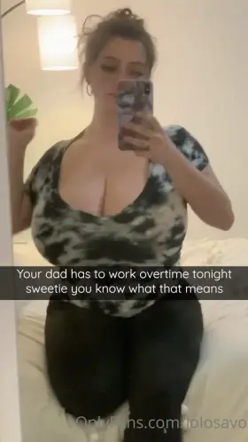 When dad works overtime, I get a special evening with mom