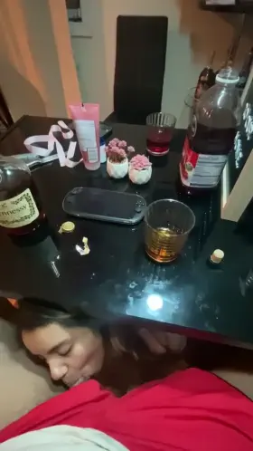 He payed me no mind while I sucked his cock