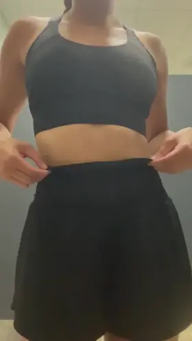 Wanna join me in the gym locker room? (f)